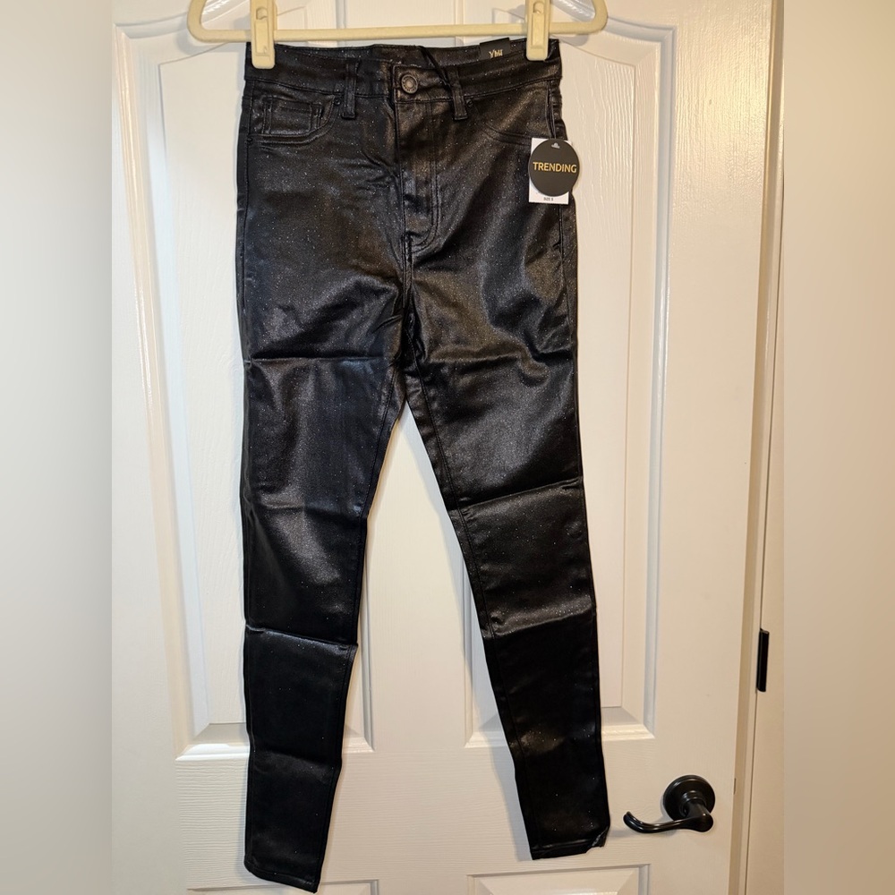 NWT YMI Black Coated Skinny Jeans